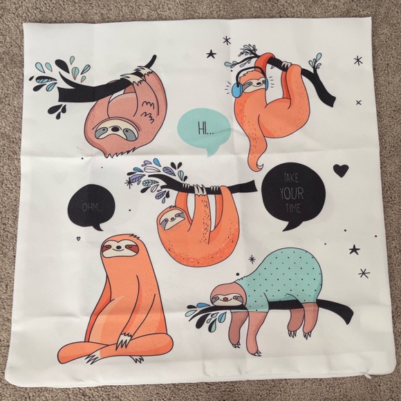 Kid's Sloth Pillow Cover - Picture 2 of 6